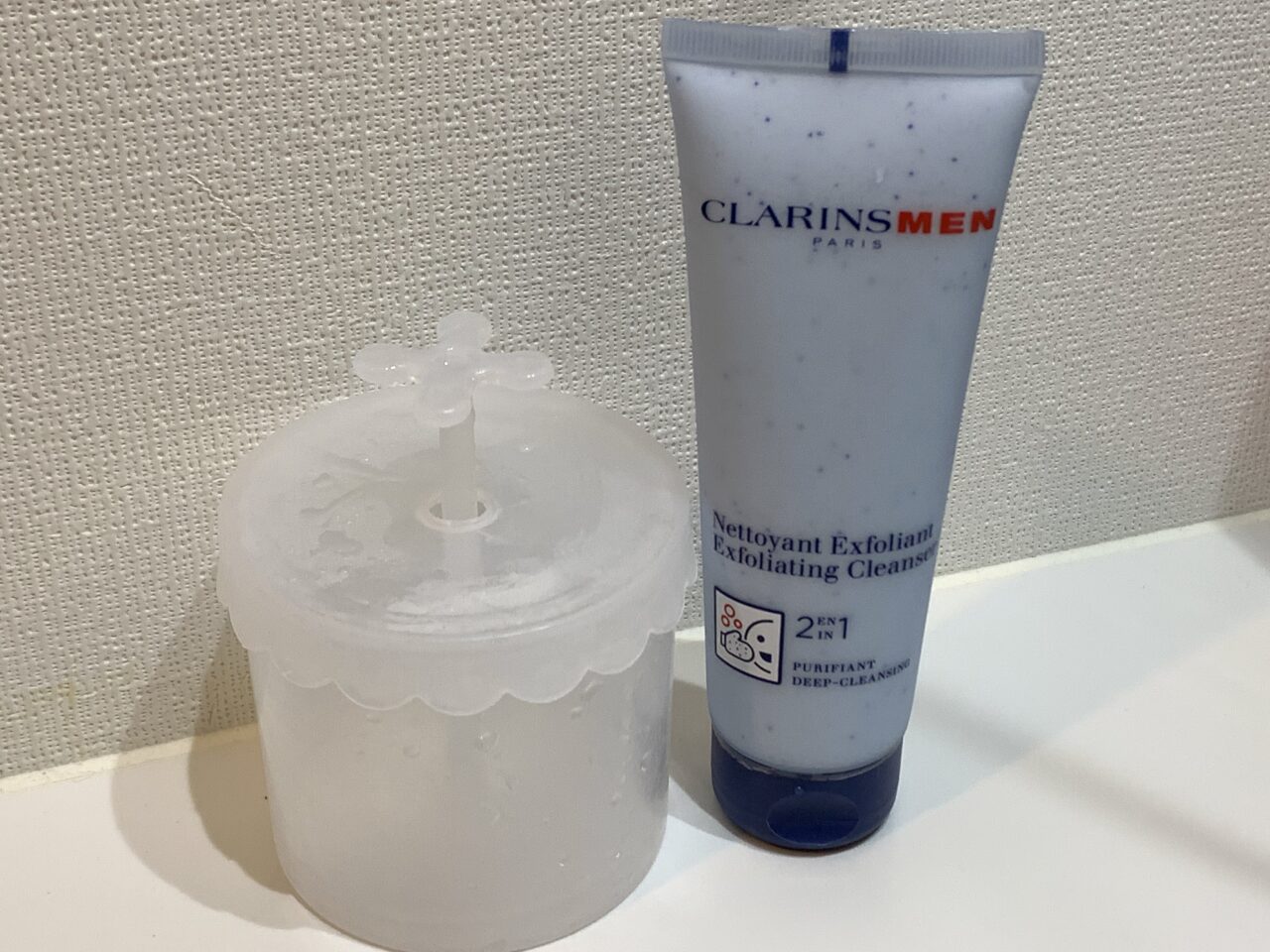 デパコス系メンズ洗顔】CLARINSMEN エクスフォリエイティング クレンザーを使ってみた【スクラブ洗顔】｜パッテログ